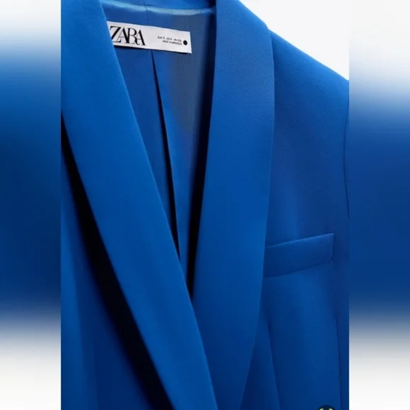 Zara Blazer With Tuxedo Collar